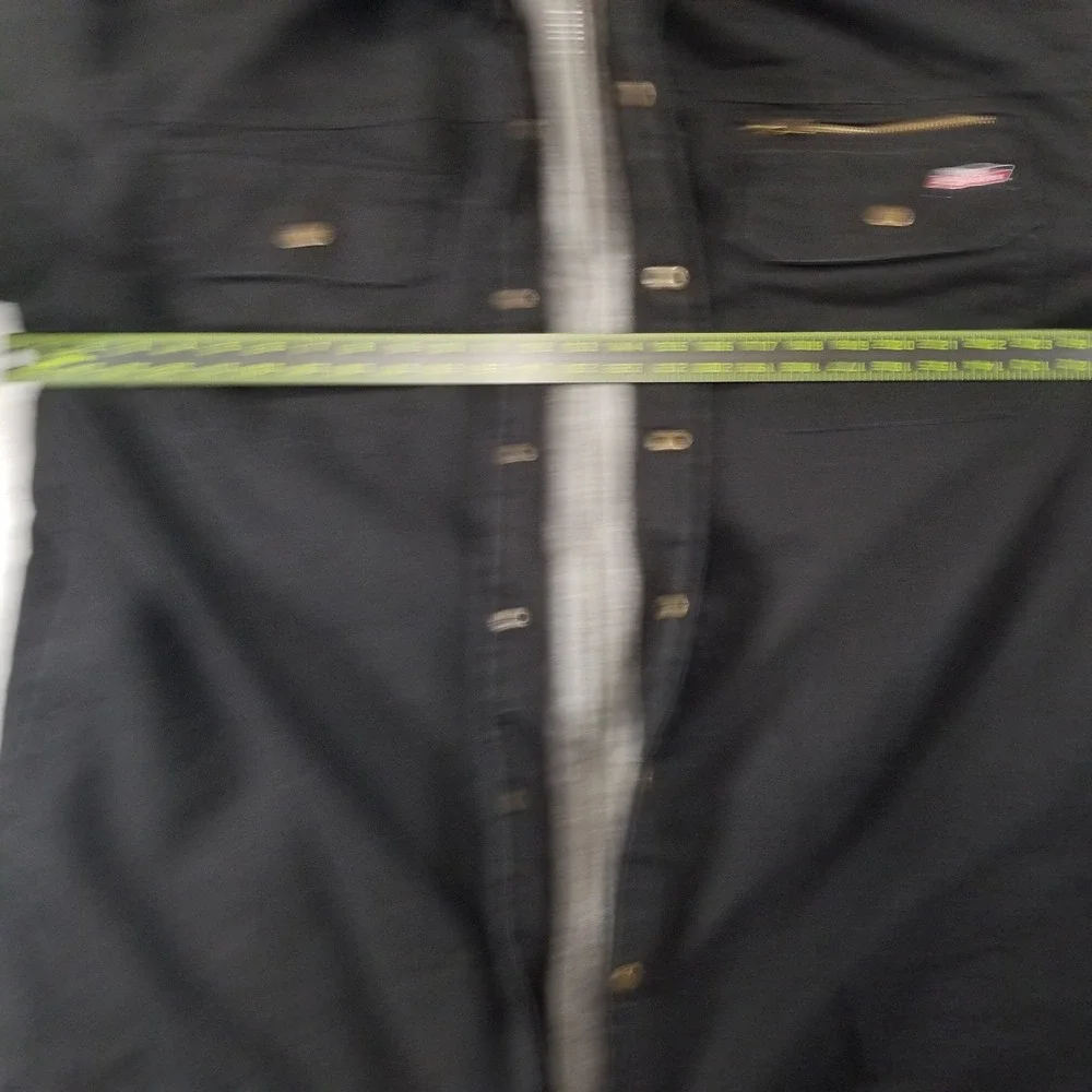 Dickies Jacket Mens Extra Large 2XL Black Hooded‎ Workwear Canvas Fleece Lined